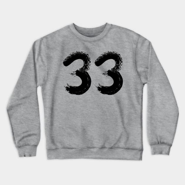 Number 33 Crewneck Sweatshirt by Erena Samohai